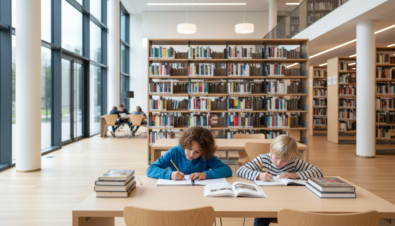 Unterricht in der Bibliothek