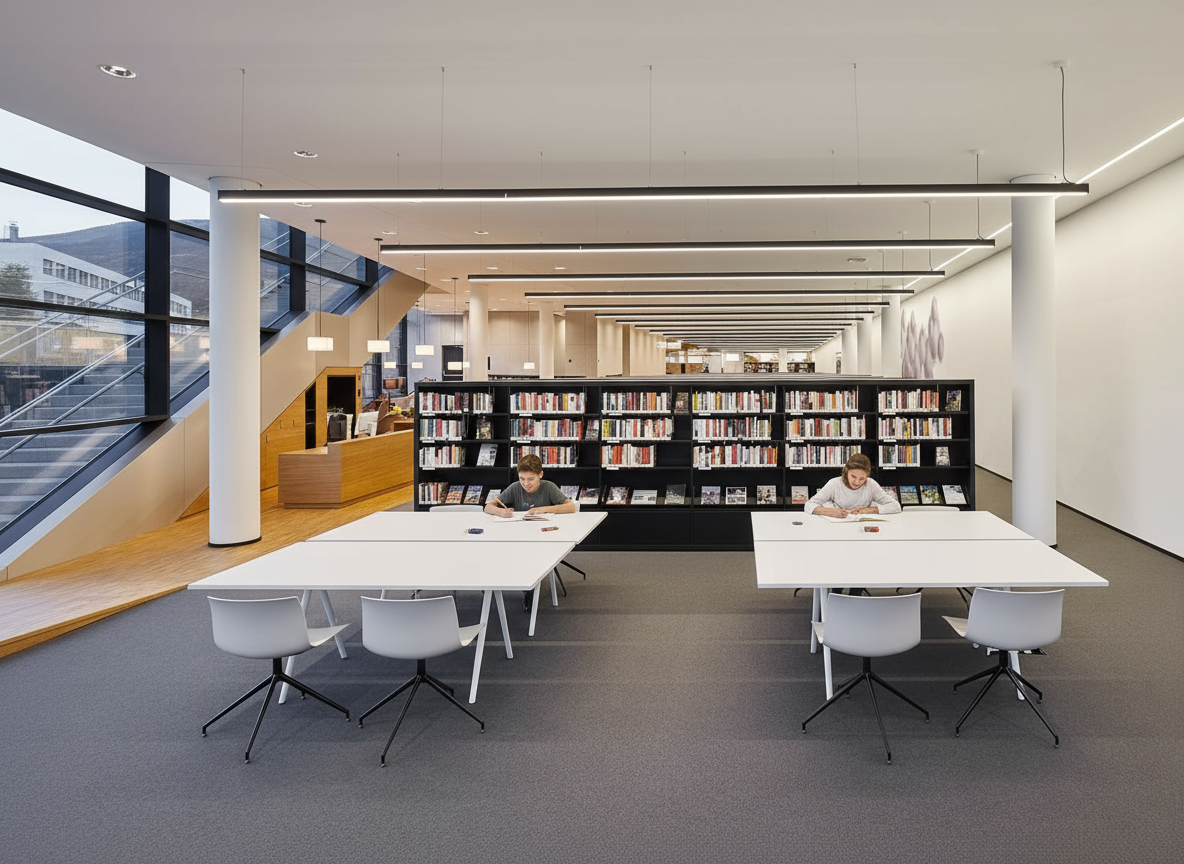 Unterricht in der Bibliothek